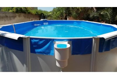 Montaggio di una piscina fuori terra Atlantide 500x300x120