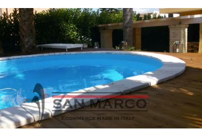 Piscine seminterrate in acciaio: le foto