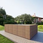 Piscina fuori terra effetto rattan Skypool 600x300 cm | Caffè - kit piscina gold