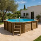 Piscina fuori terra in legno Grenade 2 Gre 436x336x117 cm | Kit Pro