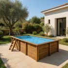 Piscina fuori terra in legno Marbella 2 Gre 420x270x117 cm| Kit Pro