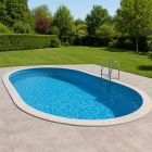 Piscina da giardino ovale con filtro a sabbia 737x360x150 cm | Kit Diamond