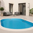 Piscina ovale da giardino interrata 800x400x150 cm | Kit Base