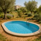 Piscina ovale da giardino 1030X500x150 cm full optional | Kit Base