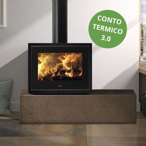 Camino a legna Wengue da 5,8 kW Kunst
