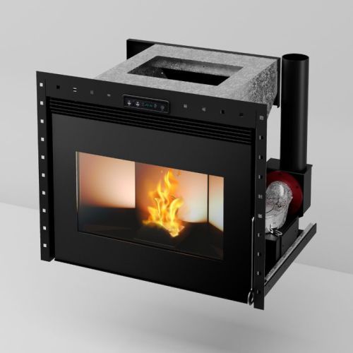 Inserto per camino a pellet Felce da 11,2 kw