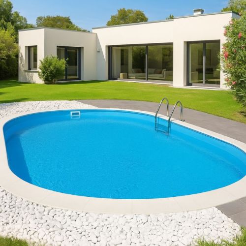 Piscina interrata per piccoli spazi 490x300x120 cm