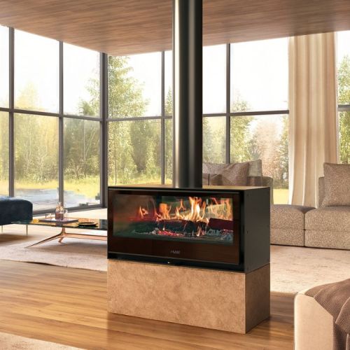 Stufa a legna bifacciale Vista da 9,3 kw