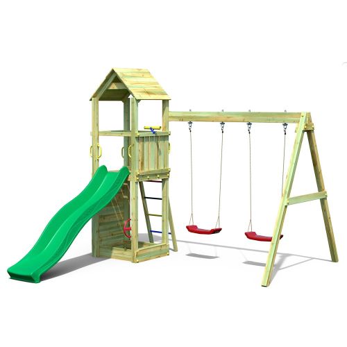 Parco giochi in legno da giardino Fungoo Flappi