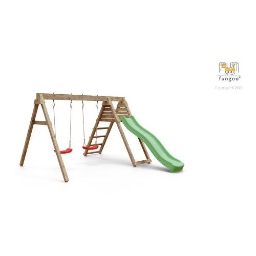 Parco giochi in legno da giardino Fungoo Baxy