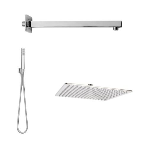 Set doccia quadrato Seven cromo lucido Metaform