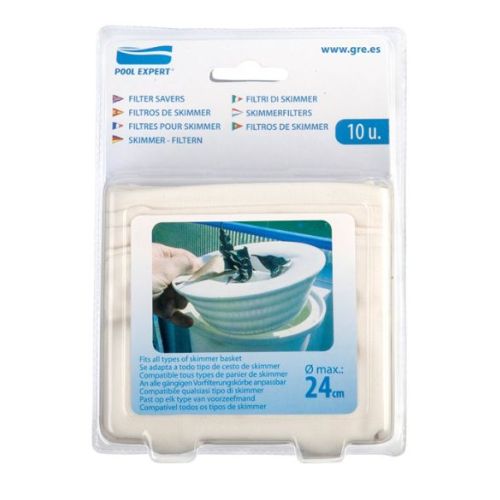 10 filtri di skimmer per piscina Gre