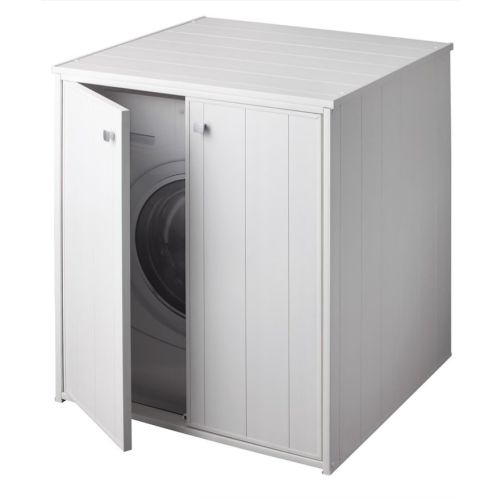 Mobile coprilavatrice da interno o esterno in pvc con due ante frontali xxl