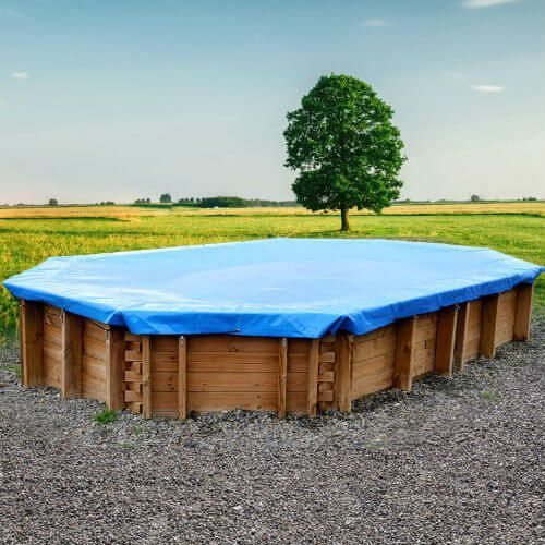 Telo invernale piscina circolare in legno dm 295 cm