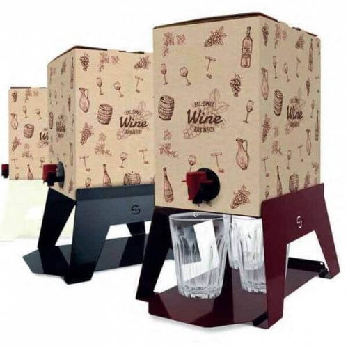 Supporto Bag in Box 3 litri Red Wine Bacco Lisa