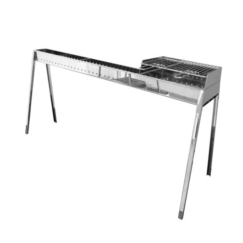Cuoci arrosticini barbecue Milano Grill 80+40 e kit paratia