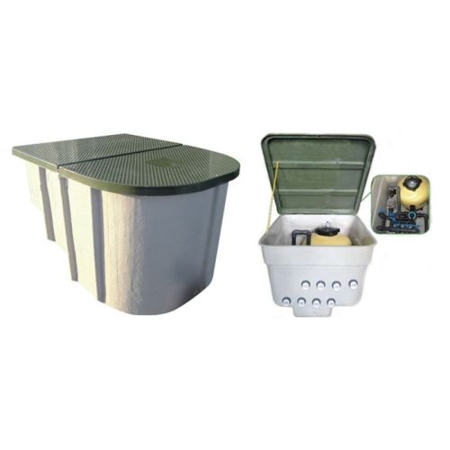 Locale tecnico per piscine Comodo, da16, 23 o 30 mc/h con pompa Breton o Carrera