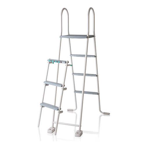 Scaletta Gre con piattaforma per piscine 120-132 cm
