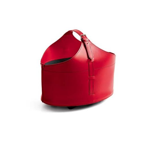 Borsa porta pellet o porta legna in cuoio Fabia