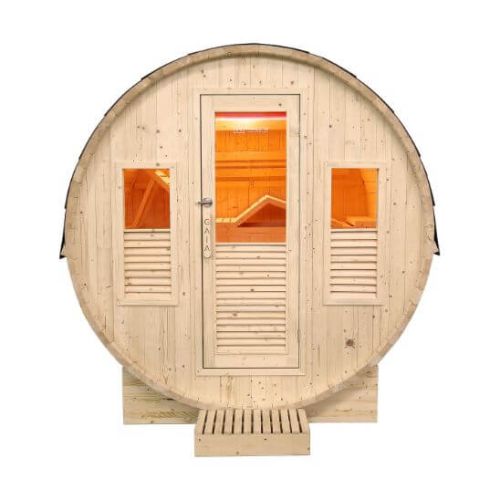 Sauna a vapore da esterno 6 posti Gaia Omega con cromoterapia