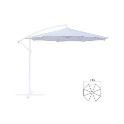 Telo per ombrellone da giardino bianco 3x3 mt Apollo