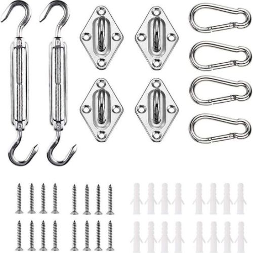 Kit di fissaggio per vele ombreggianti