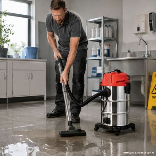 Bidone aspiratutto professionale San Marco da 1600 watt