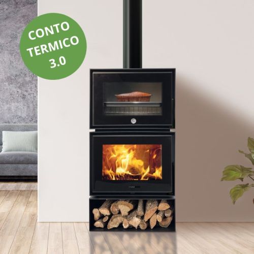 Camino con forno a legna Yucca da 5,8 kw