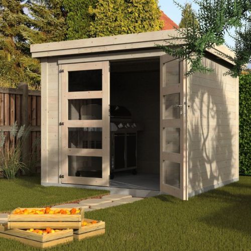 Casetta in legno da giardino rettangolare 245x220 cm