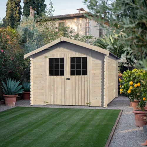 Casetta in legno da giardino rettangolare 317x313 cm