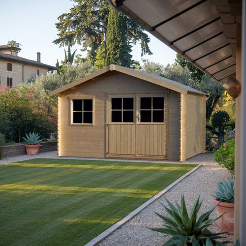 Casetta in legno da giardino rettangolare 400x298cm 
