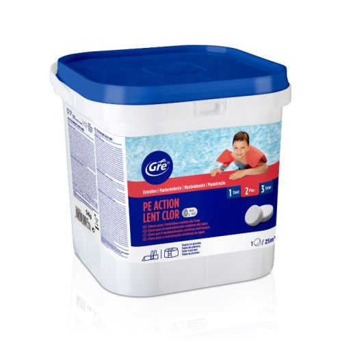 Tricloro in pastiglie ad azione lenta GRE, 5 Kg