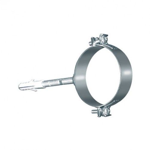 2 Collari a muro monoparete in acciaio inox dm 100 mm