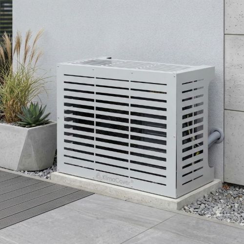 Copri condizionatore da esterno in alluminio Classic bianco