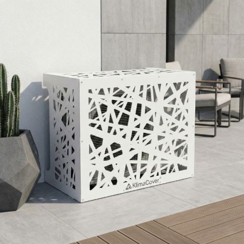 Copri condizionatore da esterno in alluminio Glam bianco