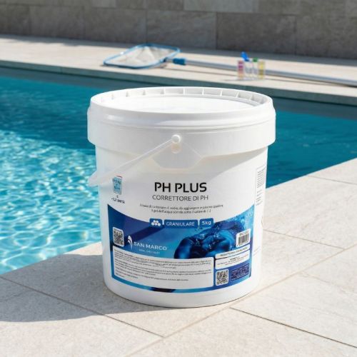 pH plus granulare per piscina San Marco da 5 kg