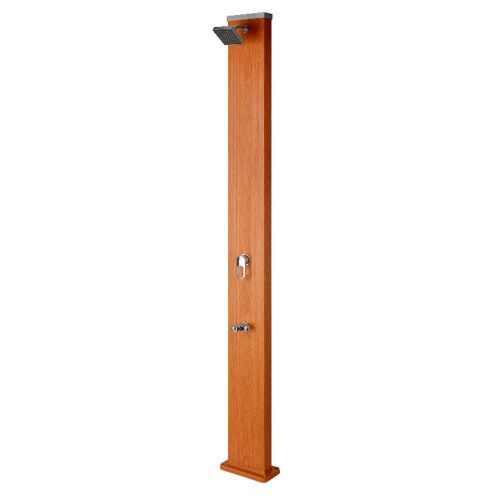 Doccia solare Gre effetto legno con serbatoio 32 lt