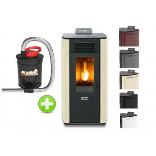 Stufa a pellet Fiorina 8,24 kw con aspiracenere