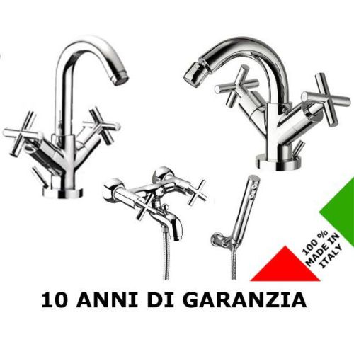 3 Rubinetti per lavabo bidet e doccia Linea Effepi