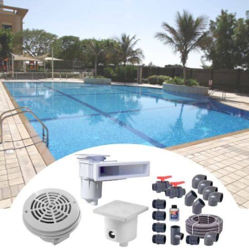 Impianto idraulico completo per piscina interrata 10x4