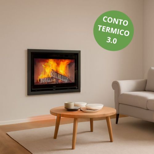 Inserto camino a legna H70 da 7 kw Kunst