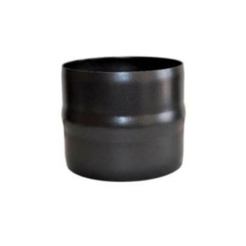 Manicotto in acciaio nero maschio - maschio da 120 mm