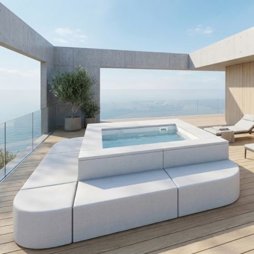 Minipiscina da esterno Intima Essenziale 245x250 cm Sublime