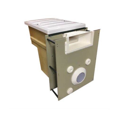 Muro filtrante piscina interrata fino a 45m3 Filtrinov GS14 con skimmer sfioratore e bypass
