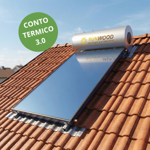 Pannello solare termico tetto inclinato da 150 lt Sunwood