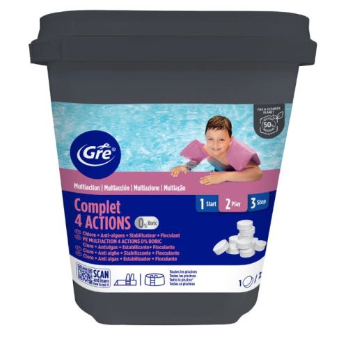 Pastiglie multifunzione per piscina da 5 kg Gre