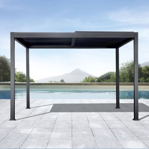 Pergola da giardino in alluminio 4x4 mt Texas