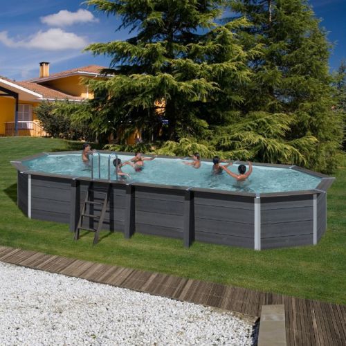 Piscina fuori terra in composito Avantgarde 804x386x124 cm