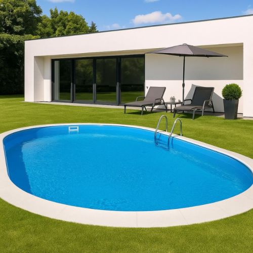 Piscina ovale da interrare 800x400x120 cm