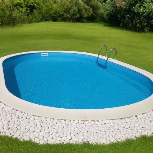 Piscina ovale da giardino 630x360x120 cm